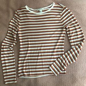 Striped cotton long sleeve
